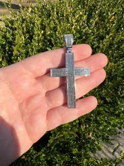 Black MOISSANITE 925 Silver Large Iced Cross Pendant 2.5CT Pass Diamond Tester 35 Black MOISSANITE 925 Silver Large Iced Cross Pendant 2.5CT Pass Diamond Tester -Harlem Bling Shop harlembling black moissanite 925 silver large iced cross pendant 2.5ct pass diamond tester 62422.1674841723