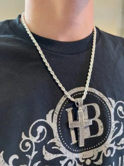 Black MOISSANITE 925 Silver Large Iced Cross Pendant 2.5CT Pass Diamond Tester 41 Black MOISSANITE 925 Silver Large Iced Cross Pendant 2.5CT Pass Diamond Tester -Harlem Bling Shop harlembling black moissanite 925 silver large iced cross pendant 2.5ct pass diamond tester 84995.1674841669