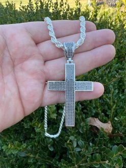 Black MOISSANITE 925 Silver Large Iced Cross Pendant 2.5CT Pass Diamond Tester 37 Black MOISSANITE 925 Silver Large Iced Cross Pendant 2.5CT Pass Diamond Tester -Harlem Bling Shop harlembling black moissanite 925 silver large iced cross pendant 2.5ct pass diamond tester 91983.1674841764