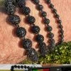 Black Moissanite Disco Ball Bracelet 4-10mm - Black Rhodium Over 925 Silver - Shambala Style