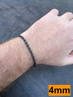 Black Moissanite Disco Ball Bracelet 4-10mm - Black Rhodium Over 925 Silver - Shambala Style 27 Black Moissanite Disco Ball Bracelet 4-10mm - Black Rhodium Over 925 Silver - Shambala Style -Harlem Bling Shop harlembling black moissanite disco ball bracelet 4 10mm black rhodium over 925 silver shambala style 81445.1671639721