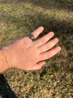 Black MOISSANITE Mens Real 14k Gold Vermeil 925 Silver Ring Pass Diamond Tester -Harlem Bling Shop harlembling black moissanite mens real 14k gold vermeil 925 silver ring pass diamond tester 32978.1675274137