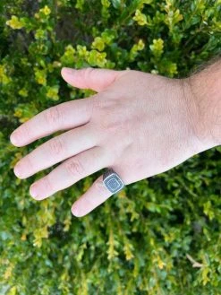 Black MOISSANITE Mens Real Solid 925 Sterling Silver Ring Pass Diamond Tester 27 Black MOISSANITE Mens Real Solid 925 Sterling Silver Ring Pass Diamond Tester -Harlem Bling Shop harlembling black moissanite mens real solid 925 sterling silver ring pass diamond tester 38043.1675274043