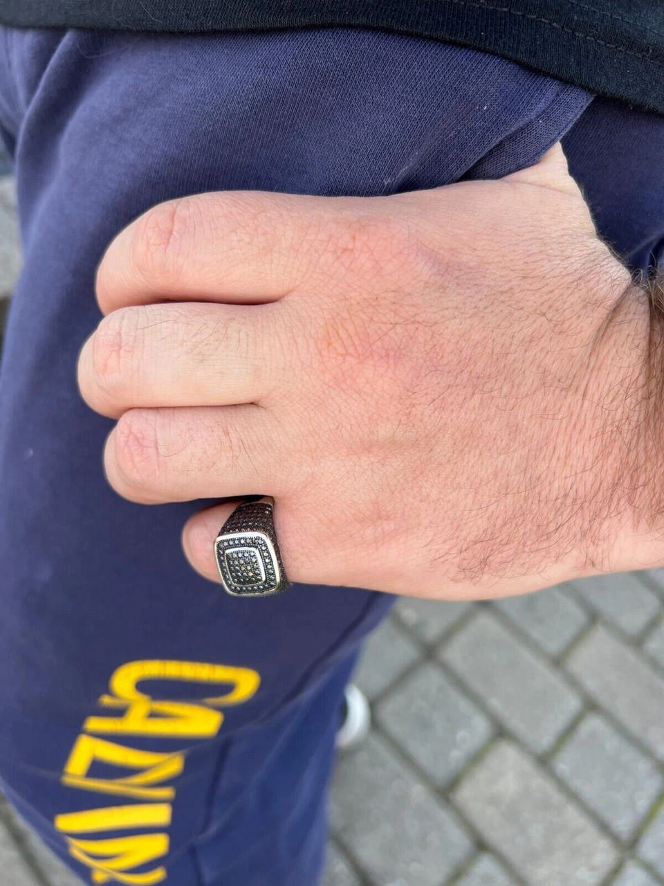 Black MOISSANITE Mens Real Solid 925 Sterling Silver Ring Pass Diamond Tester 19 Black MOISSANITE Mens Real Solid 925 Sterling Silver Ring Pass Diamond Tester - Image 17