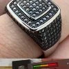 Black MOISSANITE Mens Real Solid 925 Sterling Silver Ring Pass Diamond Tester 1 Black MOISSANITE Mens Real Solid 925 Sterling Silver Ring Pass Diamond Tester -Harlem Bling Shop harlembling black moissanite mens real solid 925 sterling silver ring pass diamond tester 62762.1675274079