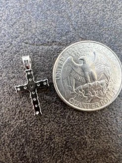 Black MOISSANITE Real 925 Silver Iced Cross Pendant Diamond Passes Tester 20 Black MOISSANITE Real 925 Silver Iced Cross Pendant Diamond Passes Tester -Harlem Bling Shop harlembling black moissanite real 925 silver iced cross pendant diamond passes tester 70227.1670514698
