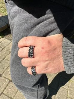 Black Moissanite Ring Real 925 Silver Hip Hop Iced Tennis Band 10mm Pass Tester 27 Black Moissanite Ring Real 925 Silver Hip Hop Iced Tennis Band 10mm Pass Tester -Harlem Bling Shop harlembling black moissanite ring real 925 silver hip hop iced tennis band 10mm pass tester 27397.1679513006