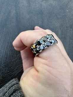 Black Moissanite Ring Real 925 Silver Hip Hop Iced Tennis Band 10mm Pass Tester 37 Black Moissanite Ring Real 925 Silver Hip Hop Iced Tennis Band 10mm Pass Tester -Harlem Bling Shop harlembling black moissanite ring real 925 silver hip hop iced tennis band 10mm pass tester 48498.1679513090