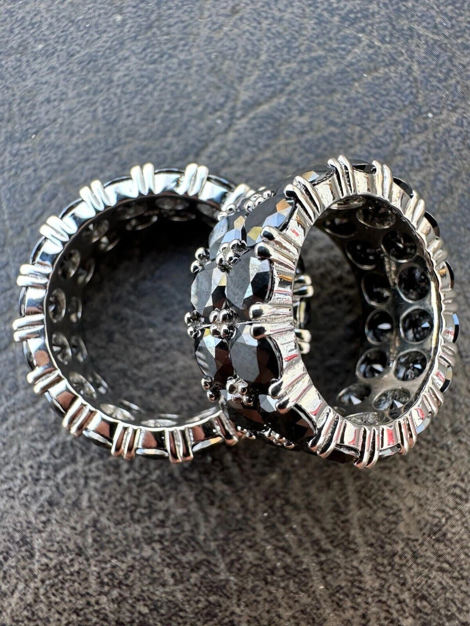 Black Moissanite Ring Real 925 Silver Hip Hop Iced Tennis Band 10mm Pass Tester 21 Black Moissanite Ring Real 925 Silver Hip Hop Iced Tennis Band 10mm Pass Tester - Image 19