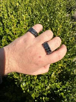 Black Moissanite Ring Real 925 Silver Oxidized Rhodium Hip Hop Iced Tennis Band 33 Black Moissanite Ring Real 925 Silver Oxidized Rhodium Hip Hop Iced Tennis Band -Harlem Bling Shop harlembling black moissanite ring real 925 silver oxidized rhodium hip hop iced tennis band 36115.1679512995