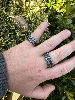 Black Moissanite Ring Real 925 Silver Oxidized Rhodium Hip Hop Iced Tennis Band 38 Black Moissanite Ring Real 925 Silver Oxidized Rhodium Hip Hop Iced Tennis Band -Harlem Bling Shop harlembling black moissanite ring real 925 silver oxidized rhodium hip hop iced tennis band 45619.1679512982