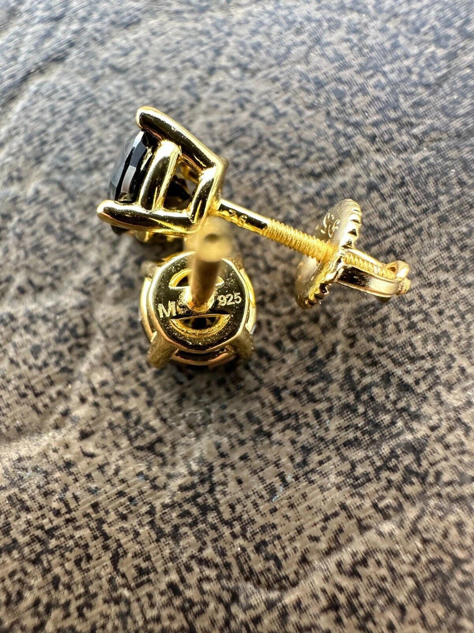 Black Moissanite Screwback Stud Earrings 14k Gold 925 Silver 3-8mm Passes Tester 13 Black Moissanite Screwback Stud Earrings 14k Gold 925 Silver 3-8mm Passes Tester - Image 11