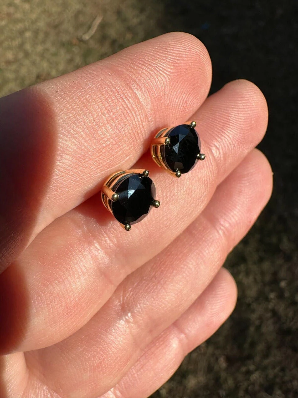 Black Moissanite Screwback Stud Earrings 14k Gold 925 Silver 3-8mm Passes Tester 22 Black Moissanite Screwback Stud Earrings 14k Gold 925 Silver 3-8mm Passes Tester - Image 20