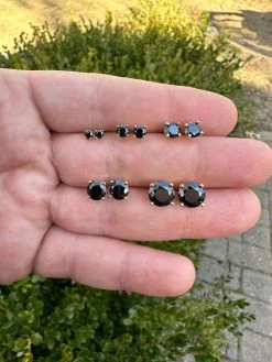 Black Moissanite Screwback Stud Earrings 14k Gold 925 Silver 3-8mm Passes Tester 33 Black Moissanite Screwback Stud Earrings 14k Gold 925 Silver 3-8mm Passes Tester -Harlem Bling Shop harlembling black moissanite screwback stud earrings 14k gold 925 silver 3 8mm passes tester 87454.1676744600