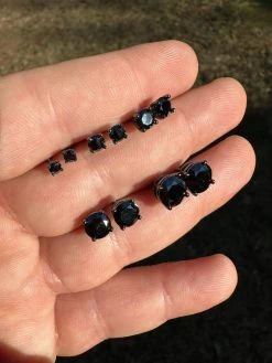 Black Moissanite Screwback Stud Earrings Oxidized Rhodium 925 Silver 3-8mm Pass Diamond Tester 31 Black Moissanite Screwback Stud Earrings Oxidized Rhodium 925 Silver 3-8mm Pass Diamond Tester -Harlem Bling Shop harlembling black moissanite screwback stud earrings oxidized rhodium 925 silver 3 8mm pass diamond tester 12500.1676485134