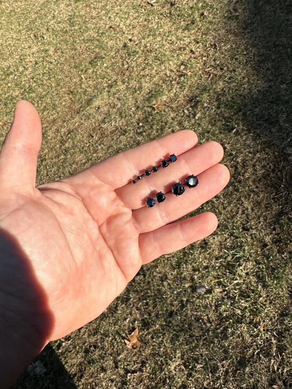 Black Moissanite Screwback Stud Earrings Oxidized Rhodium 925 Silver 3-8mm Pass Diamond Tester 13 Black Moissanite Screwback Stud Earrings Oxidized Rhodium 925 Silver 3-8mm Pass Diamond Tester - Image 11