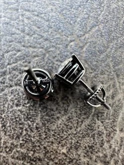 Black Moissanite Screwback Stud Earrings Oxidized Rhodium 925 Silver 3-8mm Pass Diamond Tester 41 Black Moissanite Screwback Stud Earrings Oxidized Rhodium 925 Silver 3-8mm Pass Diamond Tester -Harlem Bling Shop harlembling black moissanite screwback stud earrings oxidized rhodium 925 silver 3 8mm pass diamond tester 36169.1676485199