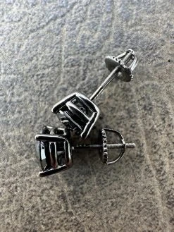 Black Moissanite Screwback Stud Earrings Oxidized Rhodium 925 Silver 3-8mm Pass Diamond Tester 37 Black Moissanite Screwback Stud Earrings Oxidized Rhodium 925 Silver 3-8mm Pass Diamond Tester -Harlem Bling Shop harlembling black moissanite screwback stud earrings oxidized rhodium 925 silver 3 8mm pass diamond tester 42942.1676485226
