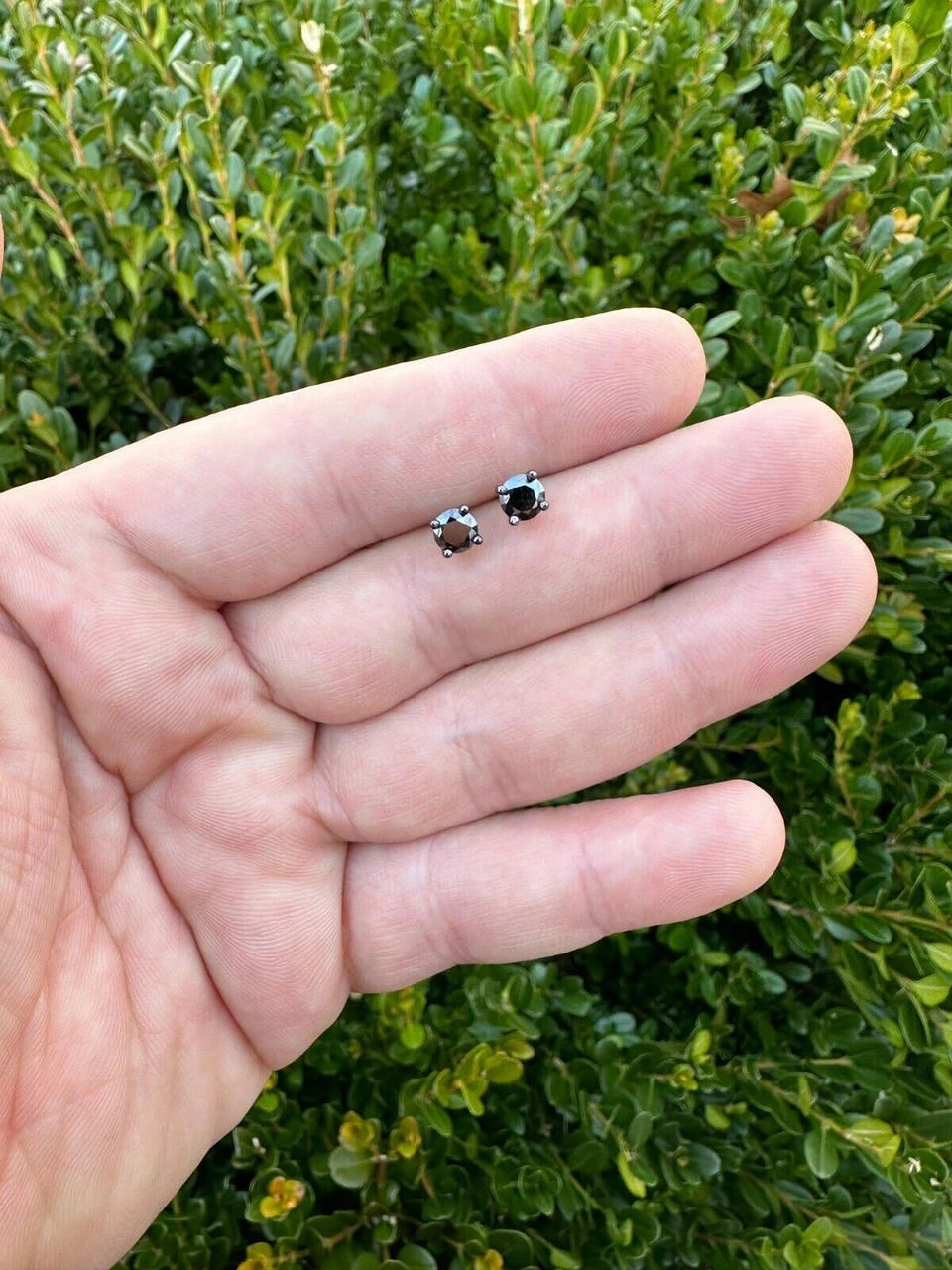 Black Moissanite Screwback Stud Earrings Oxidized Rhodium 925 Silver 3-8mm Pass Diamond Tester 20 Black Moissanite Screwback Stud Earrings Oxidized Rhodium 925 Silver 3-8mm Pass Diamond Tester - Image 18