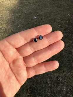 Black Moissanite Screwback Stud Earrings Real 925 Silver 3-8mm Pass Tester -Harlem Bling Shop harlembling black moissanite screwback stud earrings real 925 silver 3 8mm pass tester 95027.1676744602