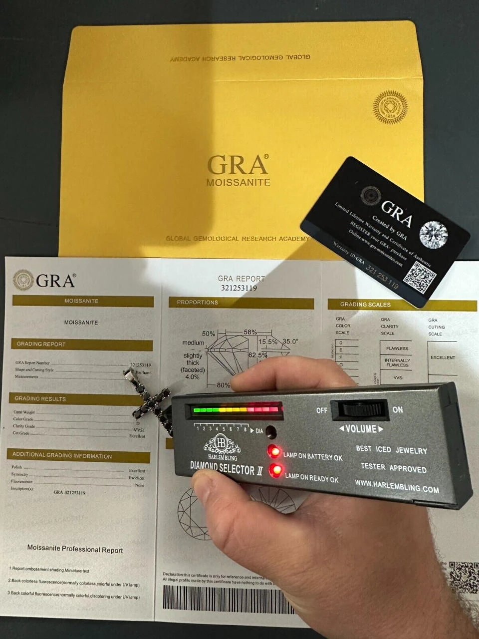 Black MOISSANITE Stone Real 925 Silver Tennis Cross Iced Pendant Necklace HipHop 8 Black MOISSANITE Stone Real 925 Silver Tennis Cross Iced Pendant Necklace HipHop - Image 6