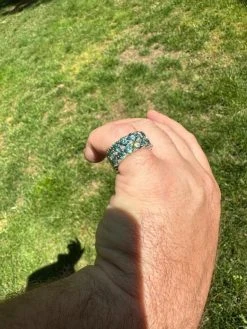 Blue Green Moissanite Ring Real 925 Silver Hip Hop Iced Tennis Band 10mm Big 35 Blue Green Moissanite Ring Real 925 Silver Hip Hop Iced Tennis Band 10mm Big -Harlem Bling Shop harlembling blue green moissanite ring real 925 silver hip hop iced tennis band 10mm big 37085.1683752175