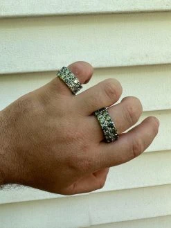 Blue Green Moissanite Ring Real 925 Silver Hip Hop Iced Tennis Band 10mm Big 30 Blue Green Moissanite Ring Real 925 Silver Hip Hop Iced Tennis Band 10mm Big -Harlem Bling Shop harlembling blue green moissanite ring real 925 silver hip hop iced tennis band 10mm big 61832.1683752385