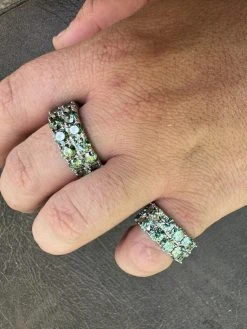 Blue Green Moissanite Ring Real 925 Silver Hip Hop Iced Tennis Band 10mm Big 40 Blue Green Moissanite Ring Real 925 Silver Hip Hop Iced Tennis Band 10mm Big -Harlem Bling Shop harlembling blue green moissanite ring real 925 silver hip hop iced tennis band 10mm big 62149.1683752143