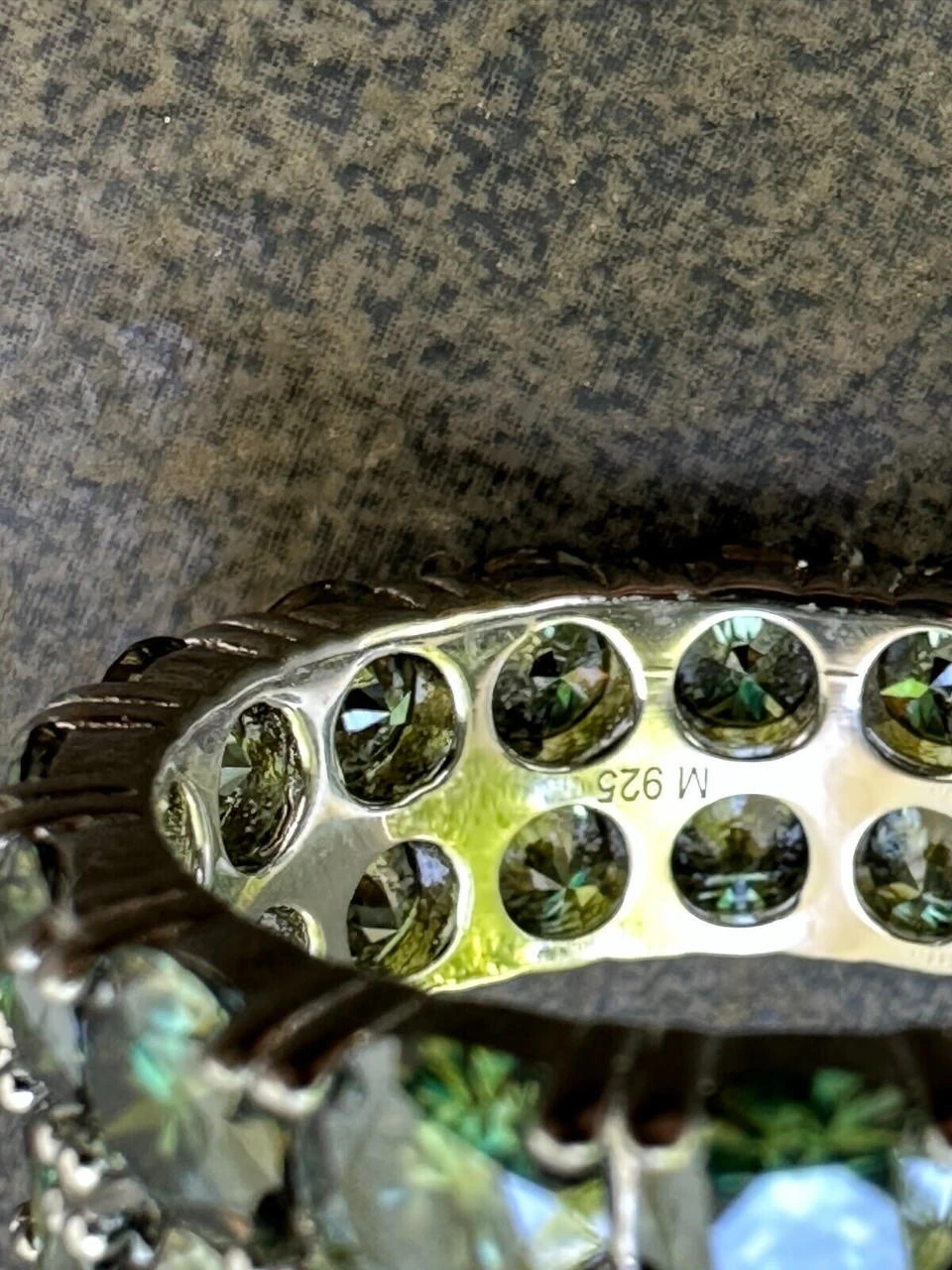 Blue Green Moissanite Ring Real 925 Silver Hip Hop Iced Tennis Band 10mm Big 22 Blue Green Moissanite Ring Real 925 Silver Hip Hop Iced Tennis Band 10mm Big - Image 20