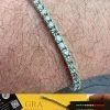 Blue Green MOISSANITE Tennis Bracelet 925 Sterling Silver Pass Diamond Test 3mm 1 Blue Green MOISSANITE Tennis Bracelet 925 Sterling Silver Pass Diamond Test 3mm -Harlem Bling Shop harlembling blue green moissanite tennis bracelet 925 sterling silver pass diamond test 3mm 74663.1664359796