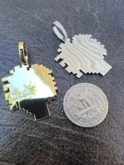 Cryptopunk NFT #2 Girl W. Afro Iced Pendant Necklace Solid 925 Silver / 14k Gold Crypto Punk 21 Cryptopunk NFT #2 Girl W. Afro Iced Pendant Necklace Solid 925 Silver / 14k Gold Crypto Punk -Harlem Bling Shop harlembling cryptopunk nft 2 girl w afro iced pendant necklace solid 925 silver 14k gold crypto punk 63188.1664301492