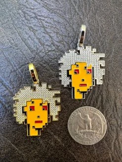 Cryptopunk NFT #2 Girl W. Afro Iced Pendant Necklace Solid 925 Silver / 14k Gold Crypto Punk 24 Cryptopunk NFT #2 Girl W. Afro Iced Pendant Necklace Solid 925 Silver / 14k Gold Crypto Punk -Harlem Bling Shop harlembling cryptopunk nft 2 girl w afro iced pendant necklace solid 925 silver 14k gold crypto punk 80296.1664300772