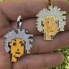 Cryptopunk NFT #2 Girl W. Afro Iced Pendant Necklace Solid 925 Silver / 14k Gold Crypto Punk 2 Cryptopunk NFT #2 Girl W. Afro Iced Pendant Necklace Solid 925 Silver / 14k Gold Crypto Punk -Harlem Bling Shop harlembling cryptopunk nft 2 girl w afro iced pendant necklace solid 925 silver 14k gold crypto punk 99868.1664302208