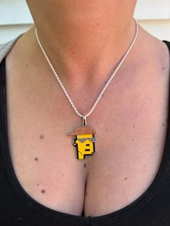 Cryptopunk NFT #3 Guy W. Red Cap Iced Pendant Necklace Solid 925 Silver / 14k Gold Crypto Punk 25 Cryptopunk NFT #3 Guy W. Red Cap Iced Pendant Necklace Solid 925 Silver / 14k Gold Crypto Punk -Harlem Bling Shop harlembling cryptopunk nft 3 guy w red cap iced pendant necklace solid 925 silver 14k gold crypto punk 86024.1664299990