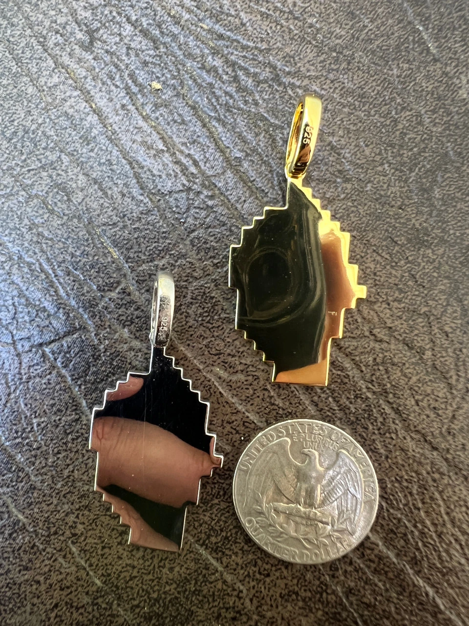 Cryptopunk NFT Pendant #1 Guy W. Glasses Iced Pendant Necklace Solid 925 Silver / 14k Gold Crypto Punk 10 Cryptopunk NFT Pendant #1 Guy W. Glasses Iced Pendant Necklace Solid 925 Silver / 14k Gold Crypto Punk - Image 8