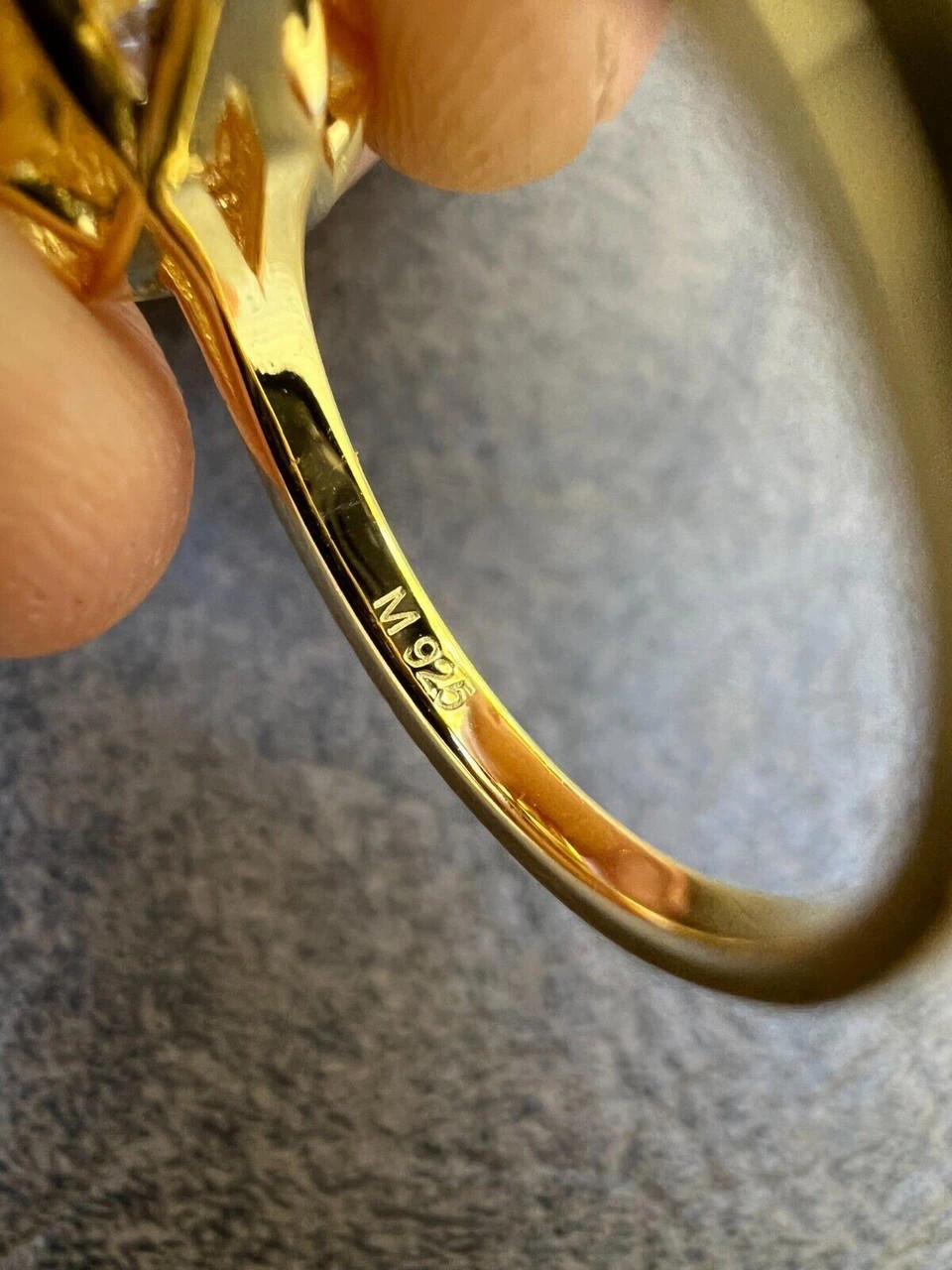 Cushion Cut Moissanite Engagement Promise Ring Real 14k Gold Vermeil 925 Silver 10 Cushion Cut Moissanite Engagement Promise Ring Real 14k Gold Vermeil 925 Silver - Image 8