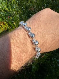 Custom Solid 925 Sterling Silver Skull Death Link Chain Bracelet W. Moissanite 29 Custom Solid 925 Sterling Silver Skull Death Link Chain Bracelet W. Moissanite -Harlem Bling Shop harlembling custom solid 925 sterling silver skull death link chain bracelet w moissanite 52651.1698982833