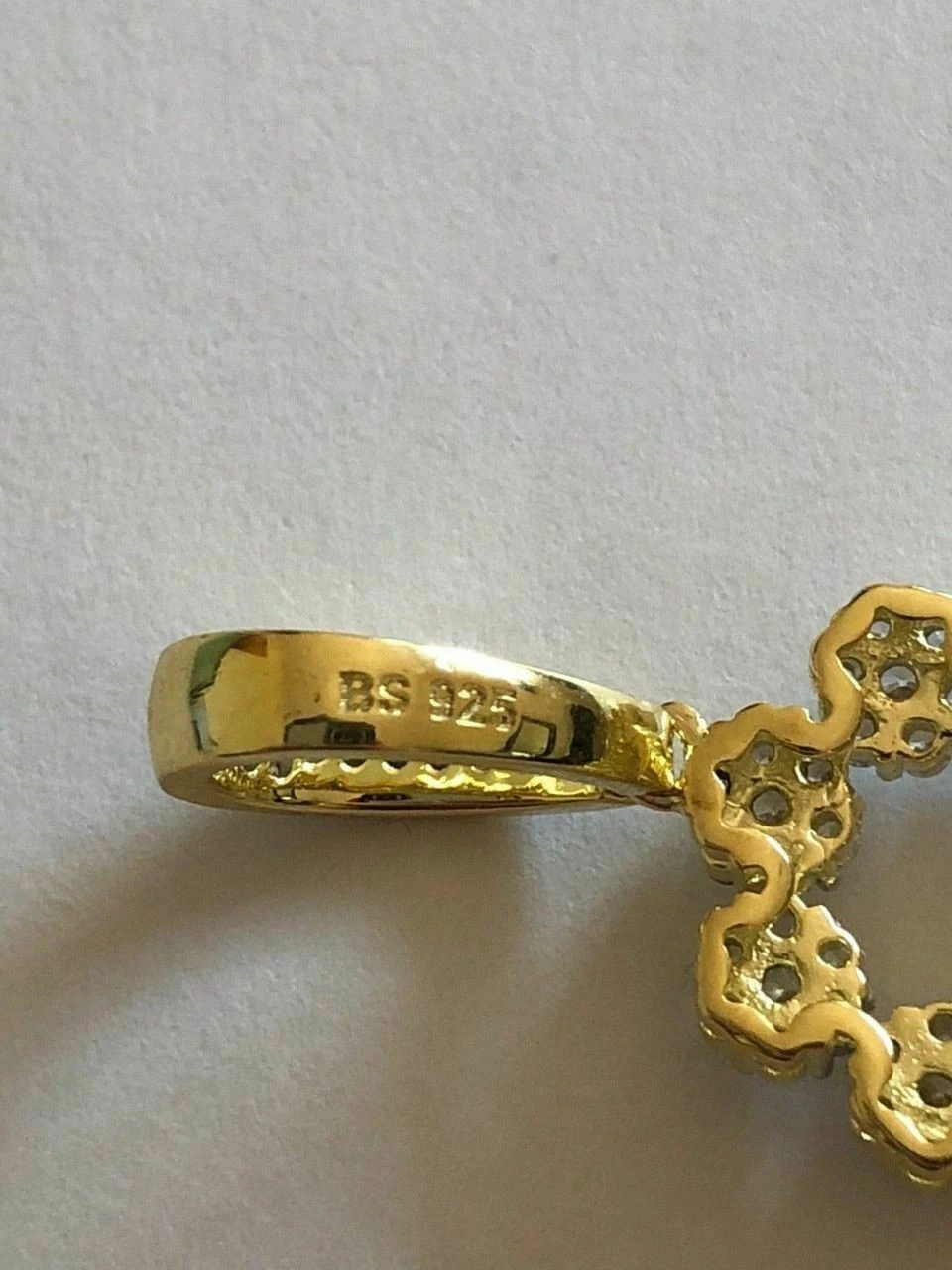 Diamond Ankh Cross Tennis Pendant Real 14k Gold Over Solid 925 Sterling Silver 6 Diamond Ankh Cross Tennis Pendant Real 14k Gold Over Solid 925 Sterling Silver - Image 4