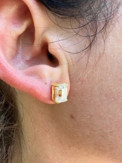 Emerald Cut Real Moissanite Solitaire Stud Earrings 14ct Gold Plated 925 Silver 19 Emerald Cut Real Moissanite Solitaire Stud Earrings 14ct Gold Plated 925 Silver -Harlem Bling Shop harlembling emerald cut real moissanite solitaire stud earrings 14ct gold plated 925 silver 33852.1664300440