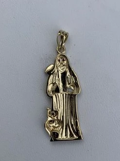 Grim Reaper Santa Muerte Death Pendant Real 14k Gold & Solid 925 Silver Italy 12 Grim Reaper Santa Muerte Death Pendant Real 14k Gold & Solid 925 Silver Italy -Harlem Bling Shop harlembling grim reaper santa muerte death pendant real 14k gold and solid 925 silver italy 49298.1664376101