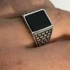 Handmade Real Solid 925 Sterling Silver Black Onyx Square Ring Sizes 7-13 Pinky 1 Handmade Real Solid 925 Sterling Silver Black Onyx Square Ring Sizes 7-13 Pinky -Harlem Bling Shop harlembling handmade real solid 925 sterling silver black onyx square ring sizes 7 13 pinky 08502.1664392700