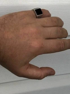 Handmade Real Solid 925 Sterling Silver Black Onyx Square Ring Sizes 7-13 Pinky -Harlem Bling Shop harlembling handmade real solid 925 sterling silver black onyx square ring sizes 7 13 pinky 57633.1664395466