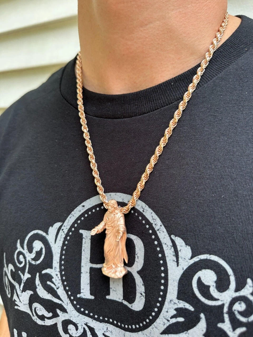 Heavy 3D Jesus Piece Real 925 Silver / 14k Yellow Rose Gold Pendant Necklace 13 Heavy 3D Jesus Piece Real 925 Silver / 14k Yellow Rose Gold Pendant Necklace - Image 11