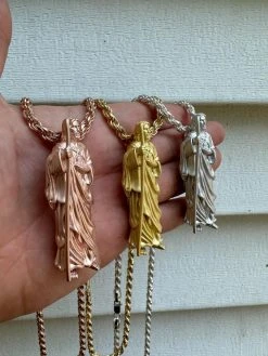 Heavy 3D San Judas St Jude Real 925 Silver 14k Yellow Rose Gold Pendant Necklace 39 Heavy 3D San Judas St Jude Real 925 Silver 14k Yellow Rose Gold Pendant Necklace -Harlem Bling Shop harlembling heavy 3d san judas st jude real 925 silver 14k yellow rose gold pendant necklace 18850.1689291071