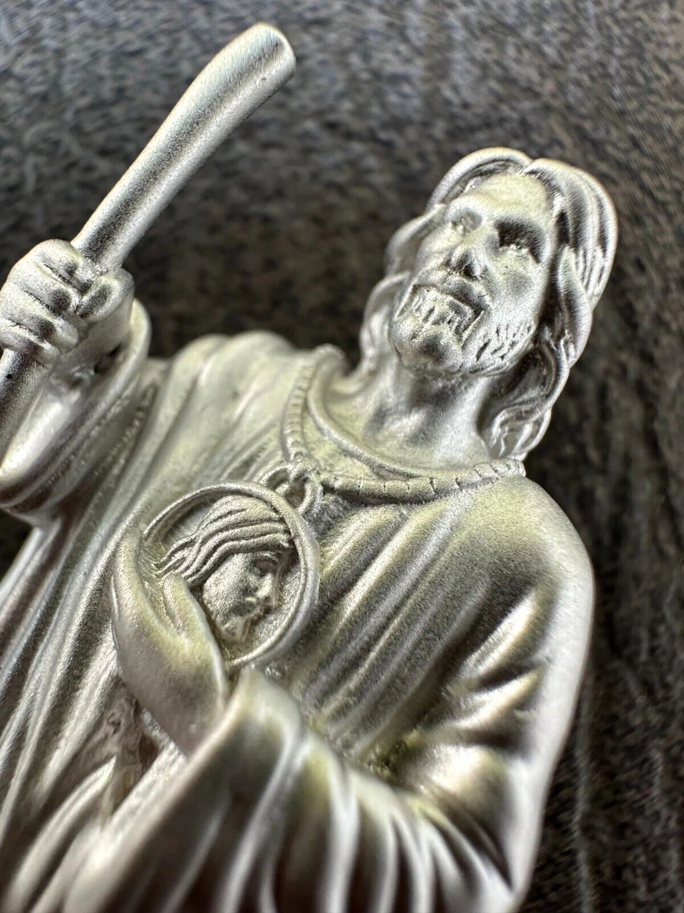 Heavy 3D San Judas St Jude Real 925 Silver 14k Yellow Rose Gold Pendant Necklace 14 Heavy 3D San Judas St Jude Real 925 Silver 14k Yellow Rose Gold Pendant Necklace - Image 12