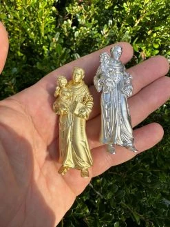 Heavy 3D St Joseph W Baby Jesus Real 925 Silver 14k Yellow Gold Pendant Necklace 35 Heavy 3D St Joseph W Baby Jesus Real 925 Silver 14k Yellow Gold Pendant Necklace -Harlem Bling Shop harlembling heavy 3d st joseph w baby jesus real 925 silver 14k yellow gold pendant necklace 29094.1698463860
