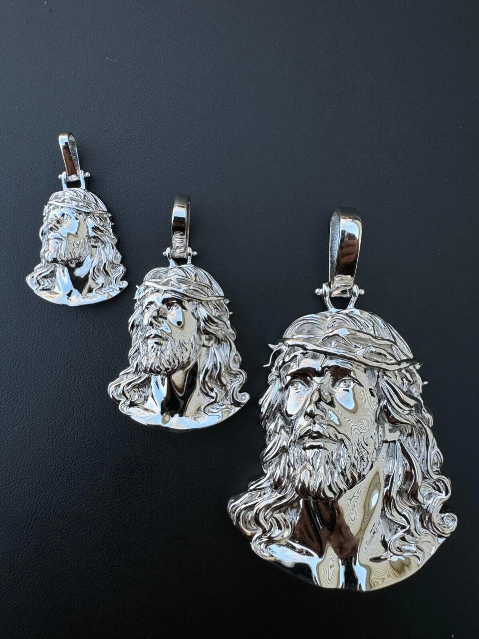 HEAVY Real Solid 925 Sterling Silver Plain Jesus Piece Pendant Necklace DETAILED 18 HEAVY Real Solid 925 Sterling Silver Plain Jesus Piece Pendant Necklace DETAILED - Image 16