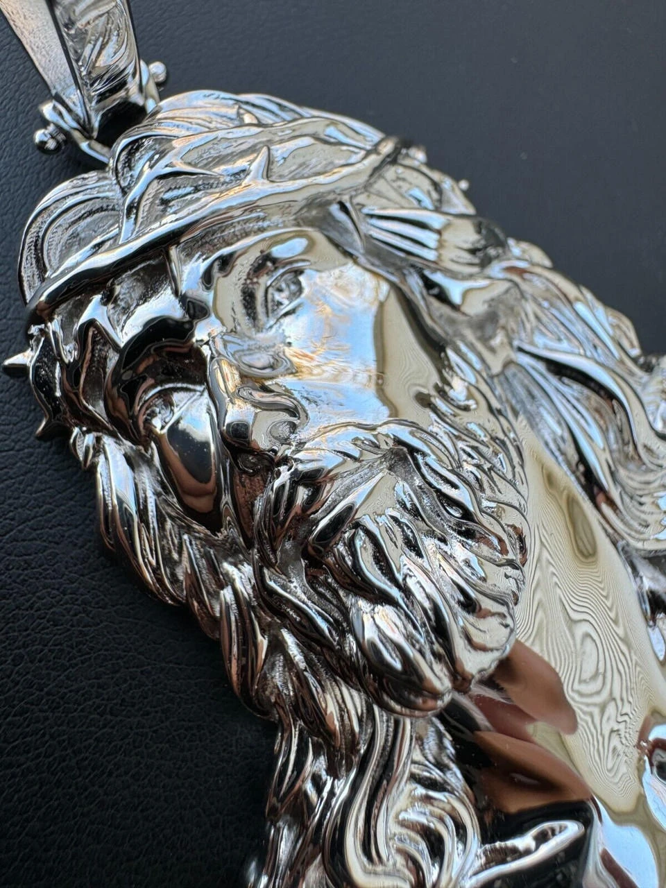 HEAVY Real Solid 925 Sterling Silver Plain Jesus Piece Pendant Necklace DETAILED 20 HEAVY Real Solid 925 Sterling Silver Plain Jesus Piece Pendant Necklace DETAILED - Image 18