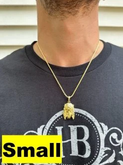 HEAVY SOLID Real 14k Gold Over 925 Sterling Silver Jesus Piece Pendant - 1-2.5" -Harlem Bling Shop harlembling heavy solid real 14k gold over 925 sterling silver jesus piece pendant 1 2.5 15373.1689204464