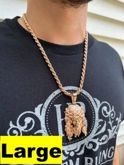 HEAVY SOLID Real 14k Rose Gold 925 Sterling Silver Jesus Piece Pendant - 1-2.5" 30 HEAVY SOLID Real 14k Rose Gold 925 Sterling Silver Jesus Piece Pendant - 1-2.5" -Harlem Bling Shop harlembling heavy solid real 14k rose gold 925 sterling silver jesus piece pendant 1 2.5 38743.1689204425
